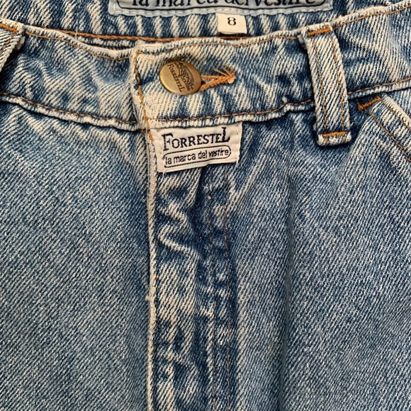 Vintage 90s Forrestel La Marca Del Vestire High Rise Tapered Jeans Size 8 Long - Picture 6 of 12